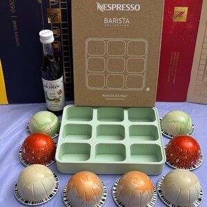 Nespresso VERTUO Barista gift collection with Ice green 💚 ice Tray